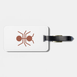 Ant Bagagelabel met lederriem