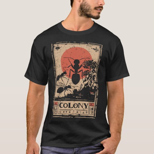 Ant Colony Hive Community Natuur ontwerp T-shirt (Voorkant)