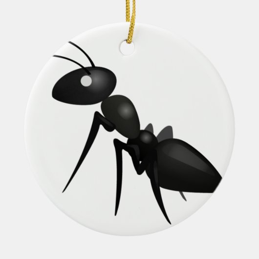 Ant - Emoji Keramisch Ornament (Voorkant)