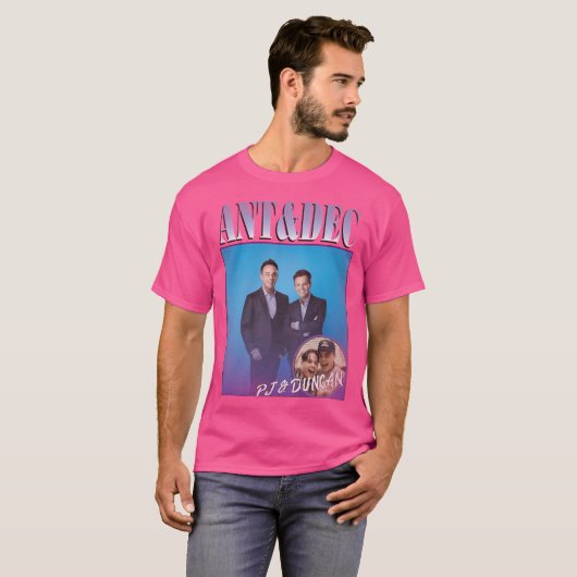 Ant en Dec - 90's Retro Newcastle T-shirt (Voorkant volledig)