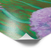 Ant en vlinder op wildbloemweide foto afdruk (Hoek)