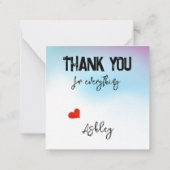 Ant Gebarentaal Briljant Bedankt Notitiekaartje (Achterkant)