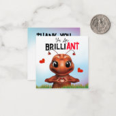 Ant Gebarentaal Briljant Bedankt Notitiekaartje (Voorkant / Achterkant in situ)