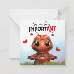 Ant Gebarentaal Classroom Valentijn Kaart Notitiekaartje