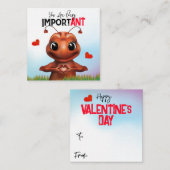 Ant Gebarentaal Classroom Valentijn Kaart Notitiekaartje (Voorkant / Achterkant)