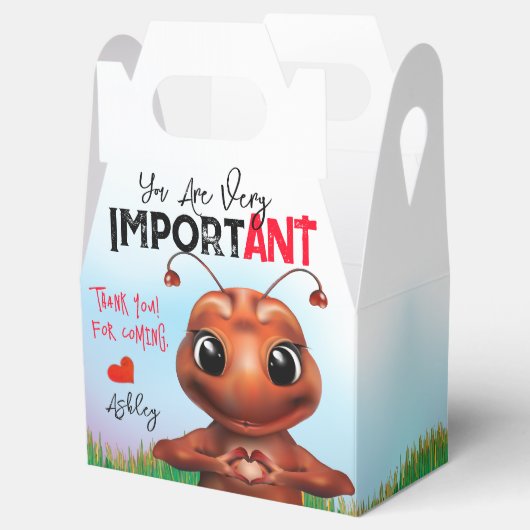 Ant Gebarentaal Verjaardag Bedankdoosjes (Geopend)