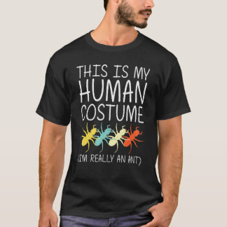 Ant Halloween Human Costume Wasp Pest Insect Easy T-shirt