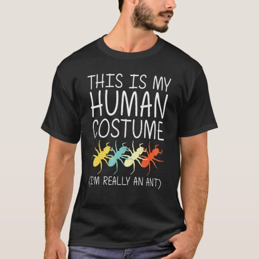 Ant Halloween Human Costume Wasp Pest Insect Easy T-shirt (Voorkant)
