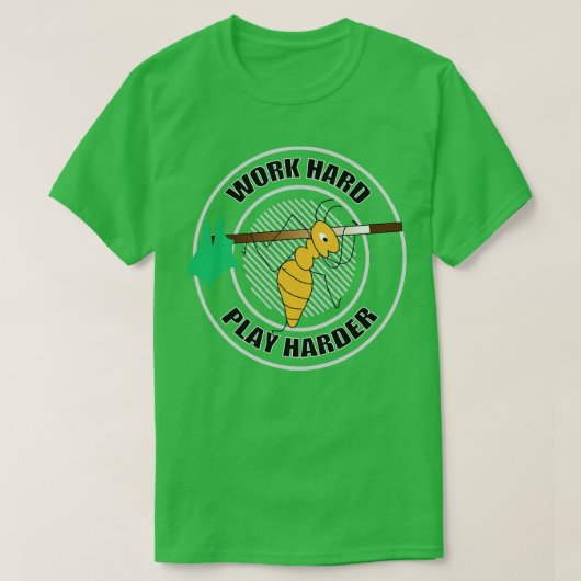 Ant hardloopwerk hard spelen harder dle tekening t-shirt (Design voorkant)