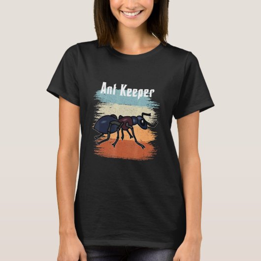 Ant Keeper Retro  Ant Colony Boerderij Queen T-shirt (Voorkant)