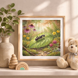 Ant Kleine Insecten Kinderkamer Poster