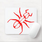 Ant Legs Antennas Red Muismat (Met muis)