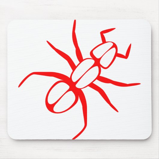 Ant Legs Antennas Red Muismat (Voorkant)