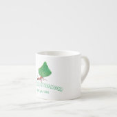 Ant met een groot blad espresso kop (Voorkant rechts)