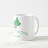 Ant met een groot blad koffiemok (Voorkant rechts)