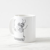 Ant Misbehavin' coffee mok (Voorkant links)
