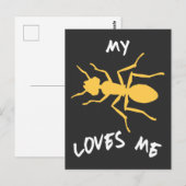 Ant My Tante Loves Me Gezinsgeschenken Neef Nichtj Briefkaart (Voorkant / Achterkant)