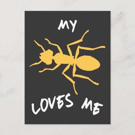 Ant My Tante Loves Me Gezinsgeschenken Neef Nichtj Briefkaart (Voorkant)