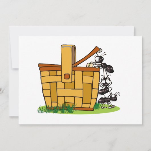 Ant Picnic Basket Kaart (Voorkant)