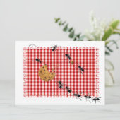 Ant Picnic Invite Kaart (Staand voorkant)