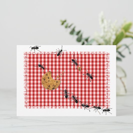 Ant Picnic Kaart (Staand voorkant)