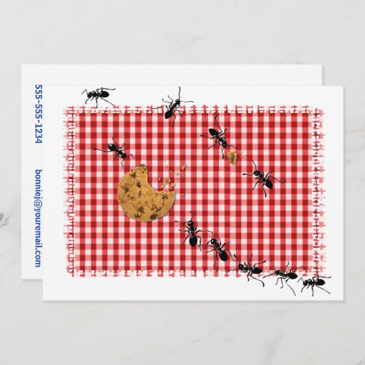 Ant Picnic Kaart (Voorkant / Achterkant)