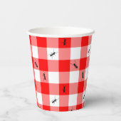 Ant picnic papieren bekers (Achterkant)