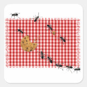 Ant Picnic Vierkante Sticker (Voorkant)