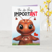 Ant Pun Taal Verjaardag Kaart (Gele Bloem)