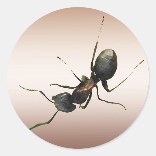 Ant Ronde Sticker (Voorkant)