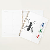 Ant Silhouettes Insecten Zwart Blauw Groen Rood Planner