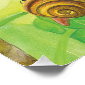 Ant, slak en Chapmans blauwe vlinder Perfect Poster (Hoek)