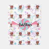 Ant Sweet Pastel Kleurenprint Fleece Deken (Voorkant)