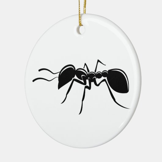 Ant tekeninsect keramisch ornament (Links)