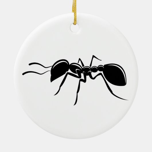 Ant tekeninsect keramisch ornament (Achterkant)