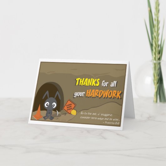 Ant Thank You Card Bedankkaart (Voorkant)