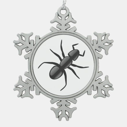 Ant Tin Sneeuwvlok Ornament (Voorkant)