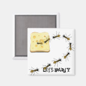 Ant trail leuk feestje magneet (Voorkant / Achterkant)