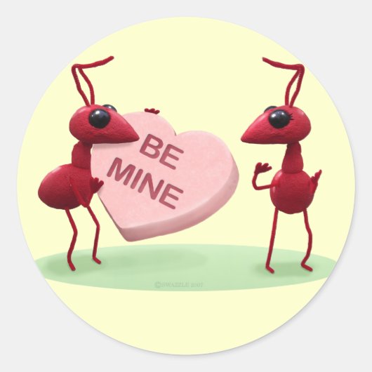 Ant Valentijnsdag Sticker (Voorkant)