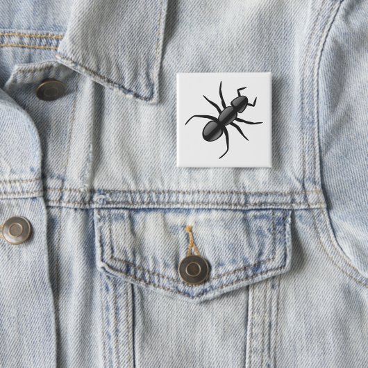 Ant Vierkante Button 5,1 Cm (In situ)