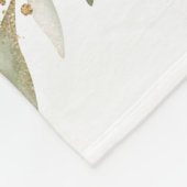 Ant Waterverf Gold Print Fleece Deken (Hoek)