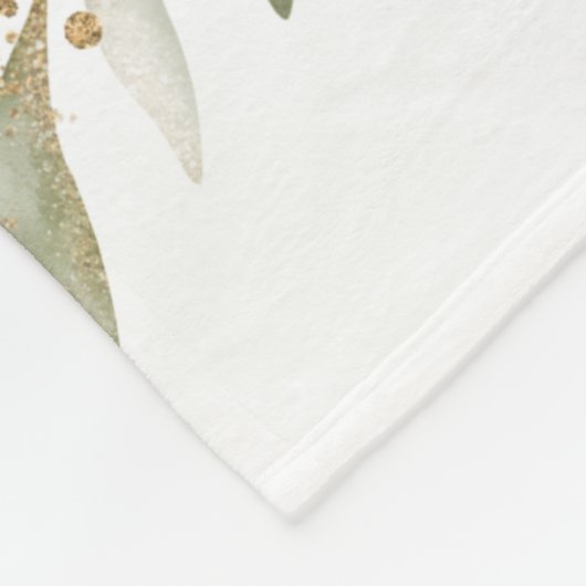 Ant Waterverf Gold Print Fleece Deken (Hoek)