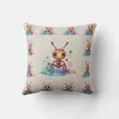 Ant Waterverf Pattern Kussen (Achterkant)
