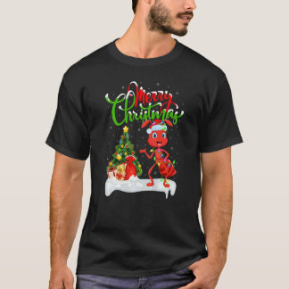 Ant  Xmas Decorations Santa Ant Christmas T-shirt