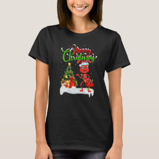 Ant  Xmas Decorations Santa Ant Christmas T-shirt