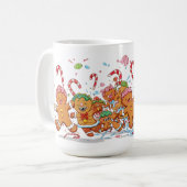 anta and Gingerbread Dance Christmas Mug Koffiemok (Voorkant links)