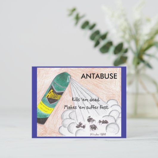 ANTABUSE BRIEFKAART (Staand voorkant)