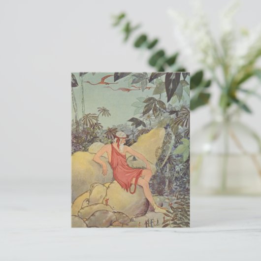 Antaeus en de Pygmies Briefkaart (Staand voorkant)