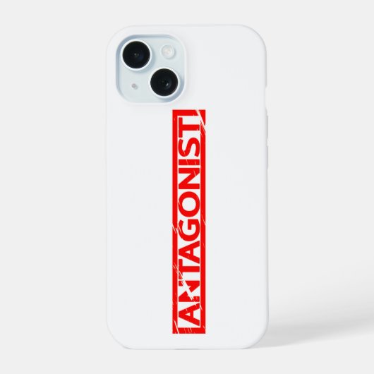 Antagonist Stamp iPhone 15 Case (Achterkant)