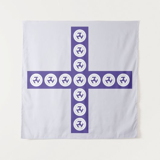 Antahkarana Cross - Male Antahkarana Wandkleed (Voorkant (horizontaal))